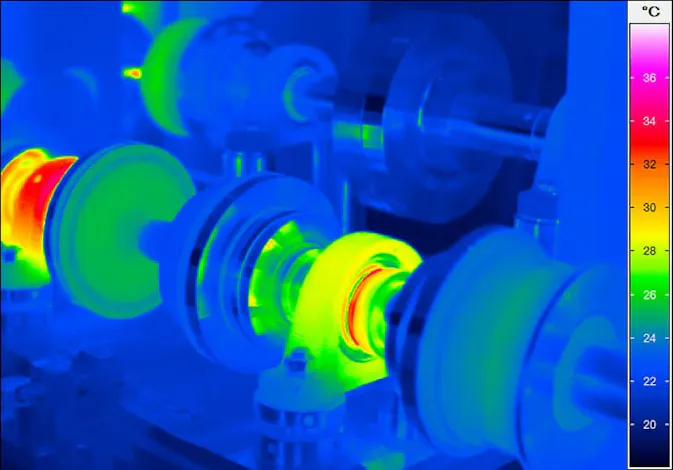 Thermal image of a drive