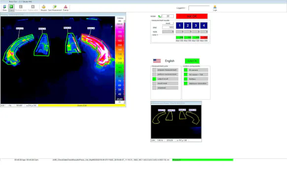 Software screenshot PRESS-CHECK with error