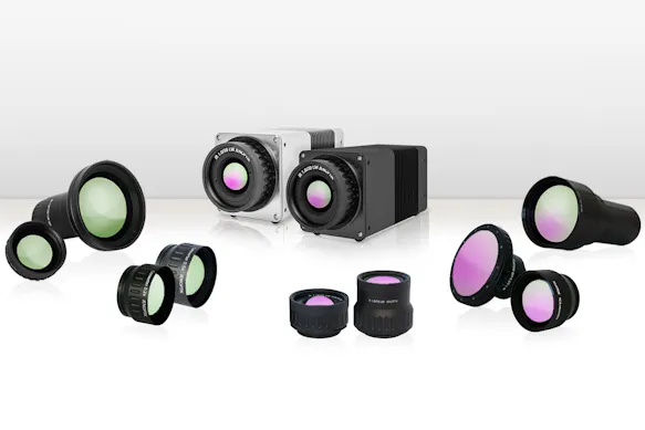 Infrared camera VarioCAM High Definition with lenses