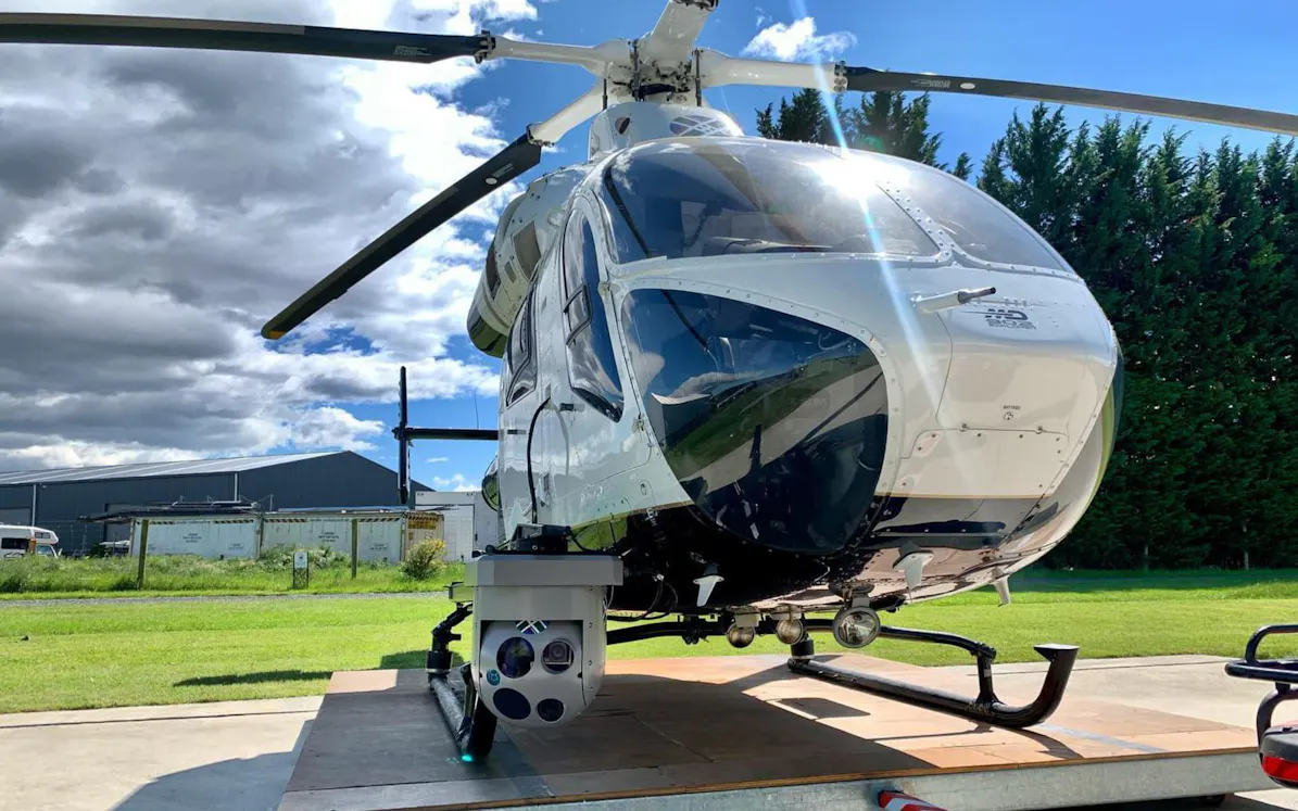 InfraTec & Highland Helicopters - Aerial Fire Mapping ©Highland Helicopters Dunedin, New Zealand