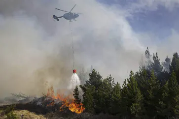 InfraTec & Highland Helicopters - Aerial Fire Mapping ©Highland Helicopters Dunedin, New Zealand