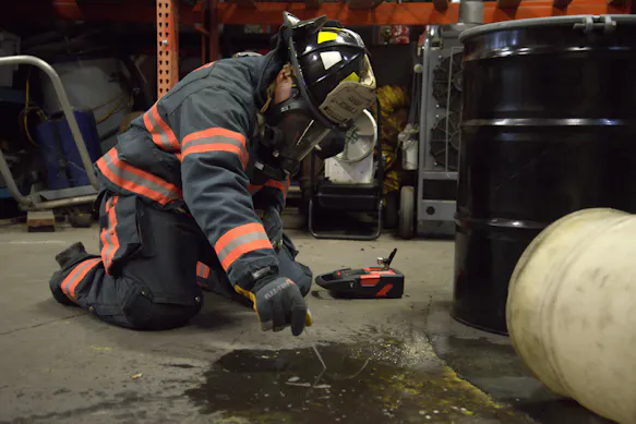 ProtectIR from RedWave Technologies for analyzing spilled liquid. | Picture credits: @RedWave Technology