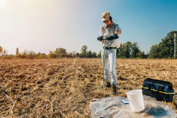 Inserting the measurement devices  using a soil drill