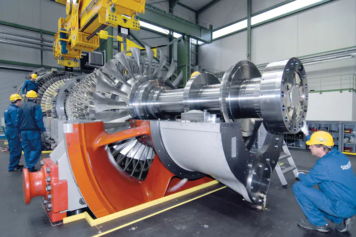 Thermography for Quality Assurance: Testing of turbine blades for gas turbine power plants  / Picture credits: © Siemens Energy Global GmbH & Co. KG