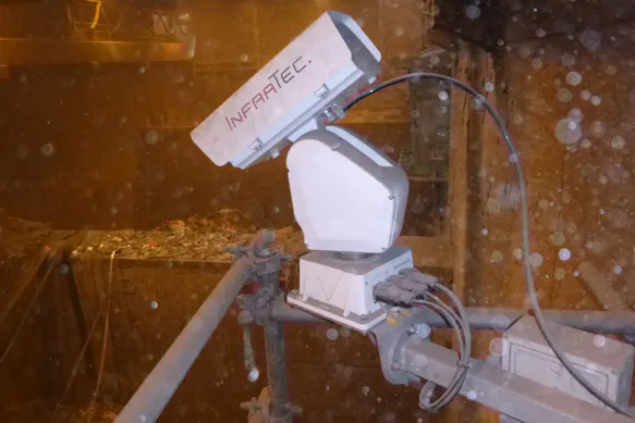 InfraTec ZMS Müllkraftwerk Schwandorf Twin System Waste Bunker