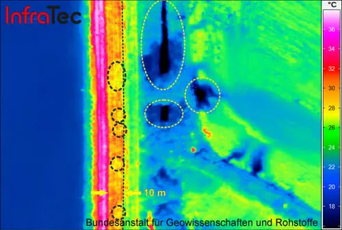 Safeguarding efforts of dams and banks with InfraTec