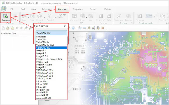 InfraTec Thermography Software IRBIS 3 – Camera Compatibility