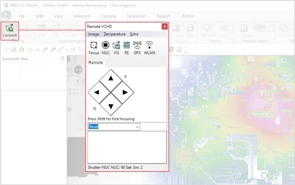 InfraTec Thermography Software IRBIS 3 – Remote Control