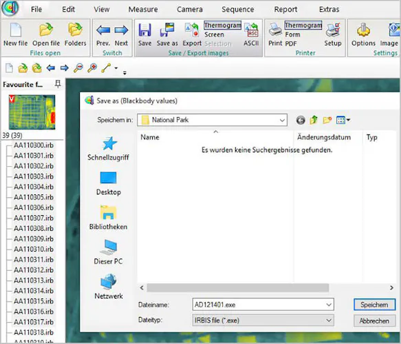 InfraTec Thermography Software IRBIS 3 – Sharing Data