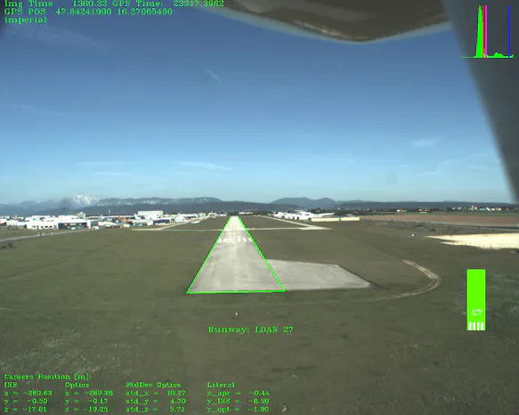 Detection of the runway with an optical camera
