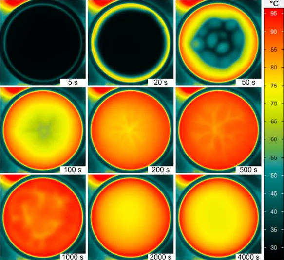 Monitoring the Surface Temperature on Curing Epoxy Resin Samples