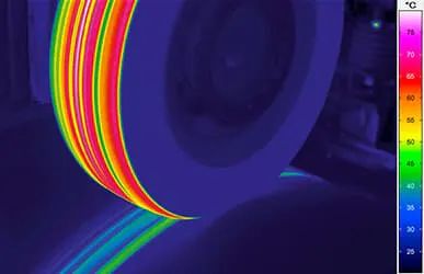 thermal imaging for material testing