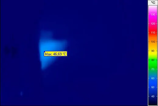 thermal imaging of an airbag explosion