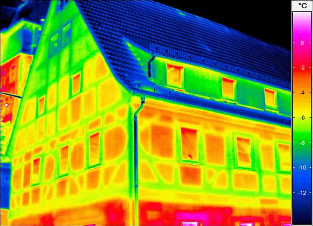 Building thermography - framework house