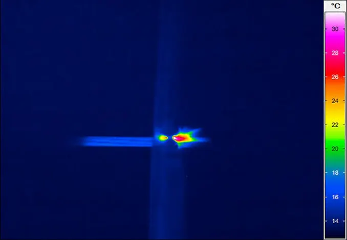 Thermal analysis of a shot