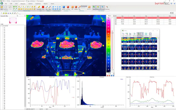 InfraTec Bondung and Sealing - Software screen