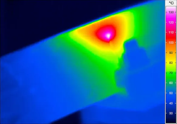 Stress test on a truck axle
