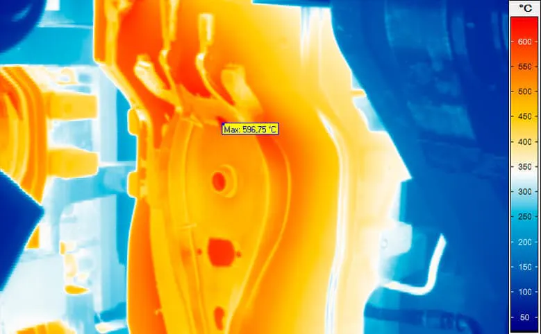 Mould with workpiece