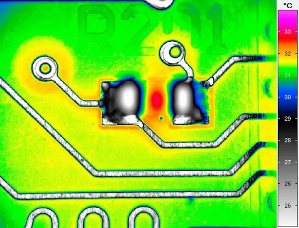 Detailed image of an electronic board