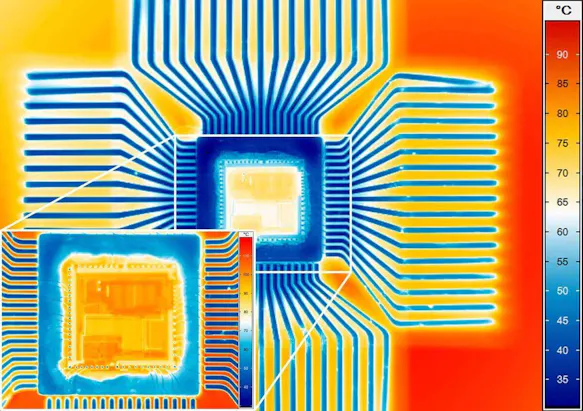 Micro-thermography with detailed image