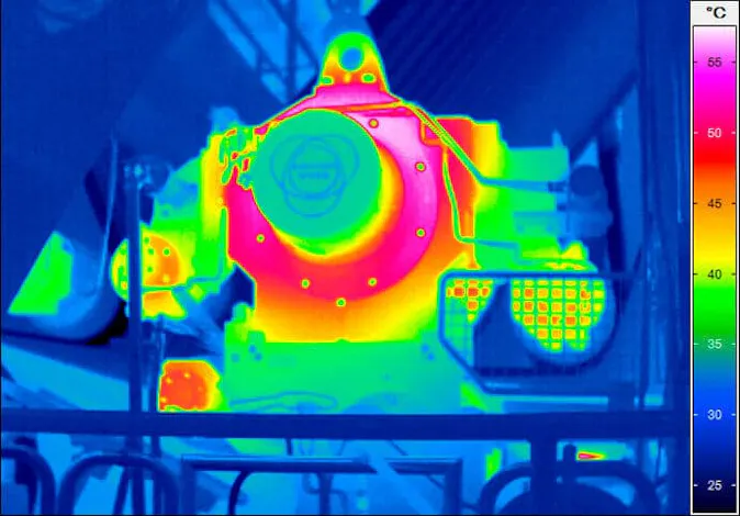 thermal imaging mechanical assembly bearing