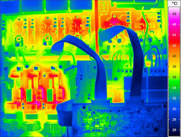 Inverter with loaded components to forecast their lifecycle