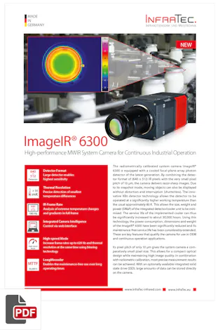 Flyer infrared camera ImageIR 6300 from InfraTec
