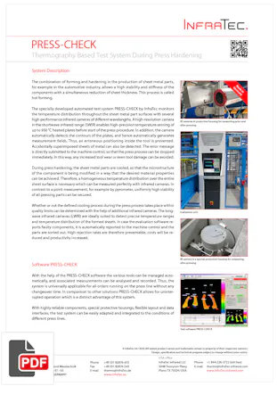 InfraTec PRESS-CHECK Flyer