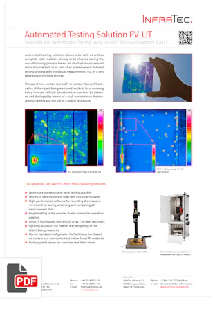 InfraTec PV-LIT Flyer
