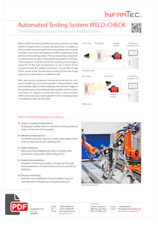 InfraTec WELD-CHECK Flyer